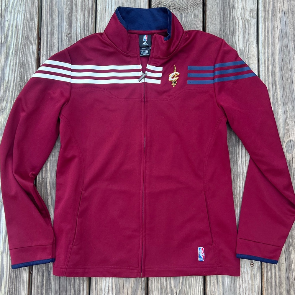 adidas cleveland cavaliers | women’s size medium full zip track jacket
